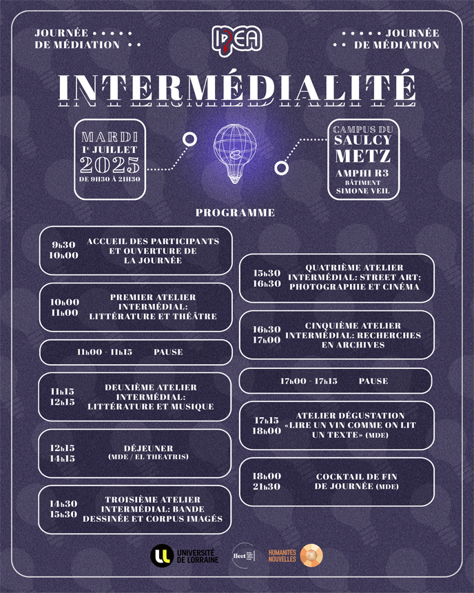 Intermédialité - programme