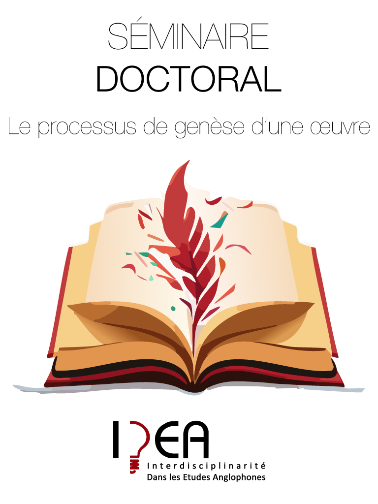 Visuel du séminaire doctoral sur la genèse d'une œuvre